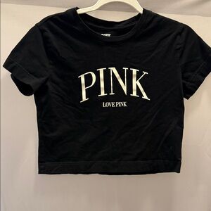 Black PINK Crop Top